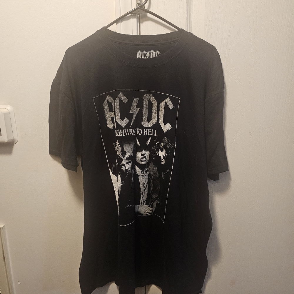 AC/DC Charcoal Gray Band Tee